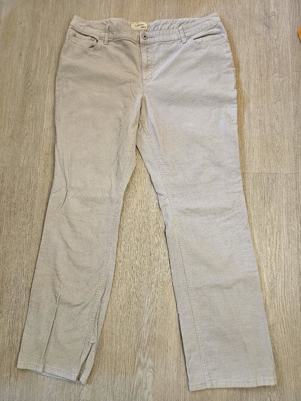16- St. John's Bay-  Light Gray Corduroy Pants